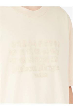 T-shirt in cotone beige chiaro MAISON MARGIELA | S50GC0703S23883118